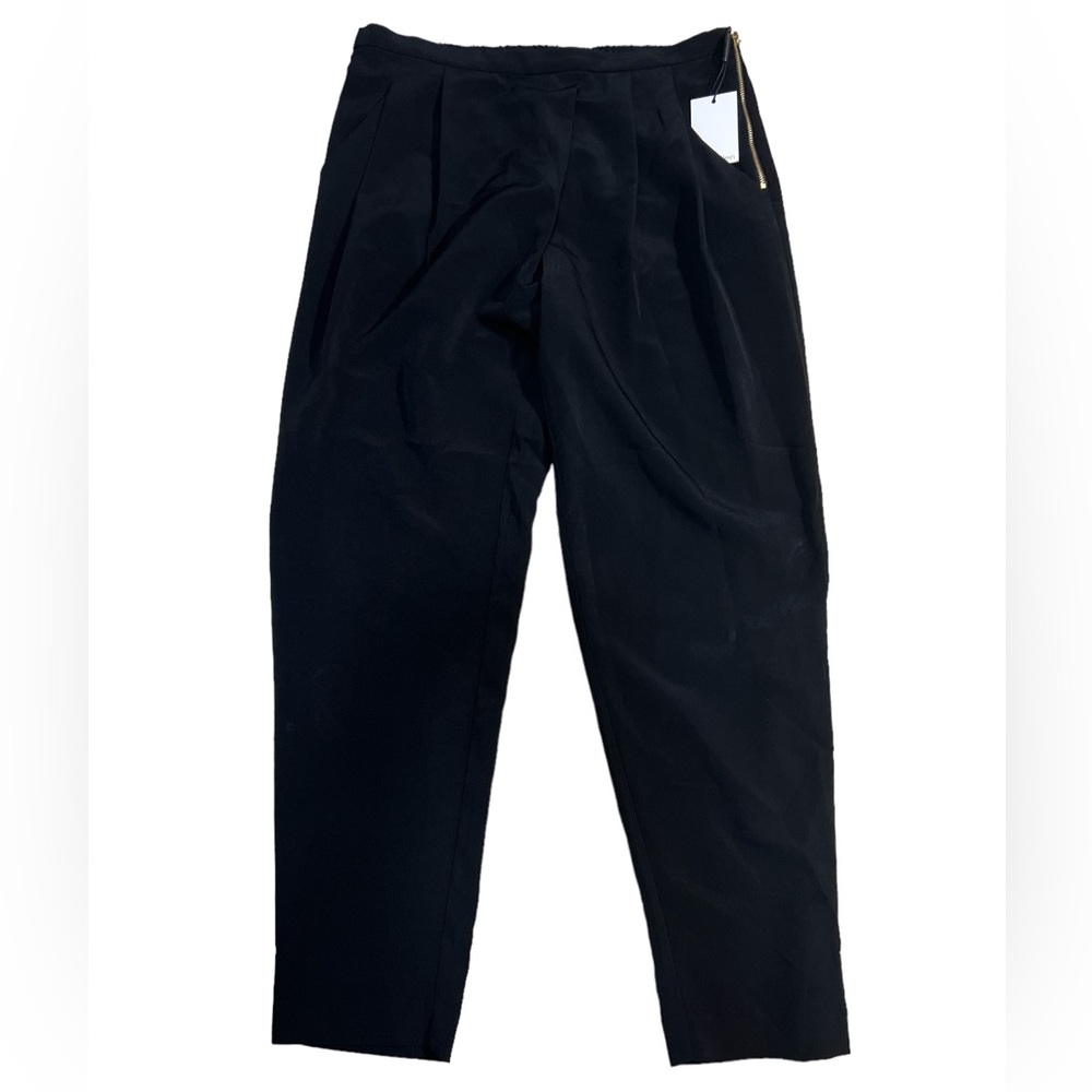 Calvin Klein pleated half elastic and zipper pants